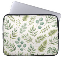 Padrão de Vegetação em Aquarela | Folhas Botânicas