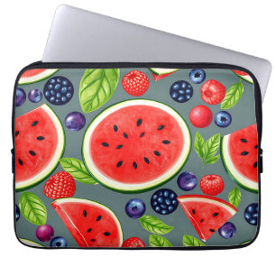 Capa Para Notebook Padrão de Verão Melancia Berry