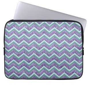 Capa Para Notebook Padrão de Zigzag do Ametist Glass