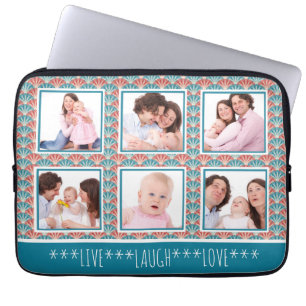 Capa Para Notebook Padrão Decorativo de Colagem de Fotos do Instagra