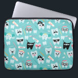 Capa Para Notebook Padrão dentário de prática dentária pediátrica bon<br><div class="desc">Bolsa de laptop de Padrões Dentes de Prática Dental Pediátrica Fofo.</div>