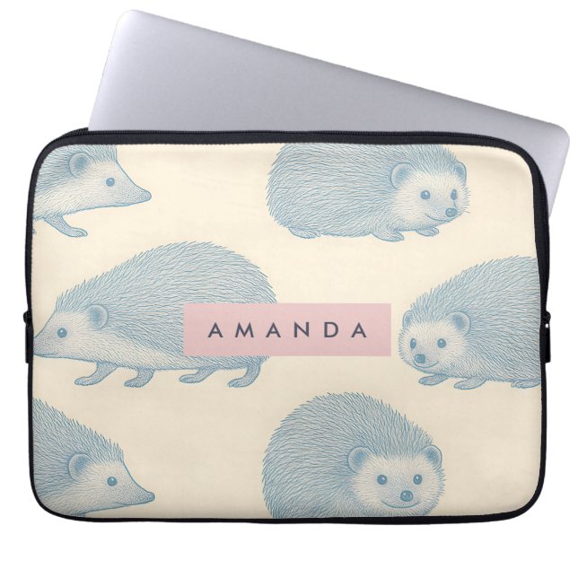 Capa Para Notebook Padrão deouriço Personalizado Encantador (Frente)