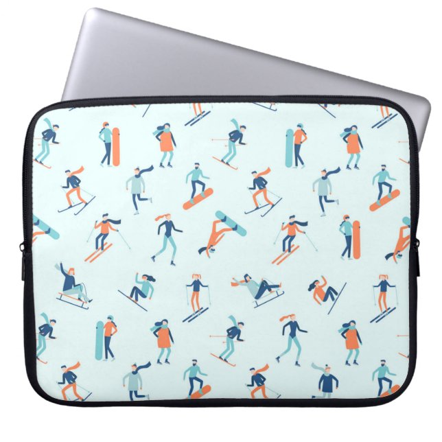 Capa Para Notebook Padrão Desportivo do inverno (Frente)