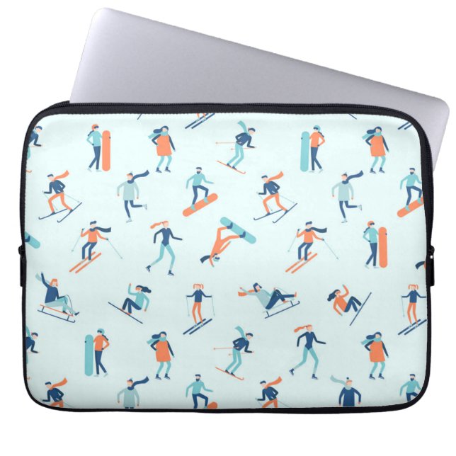 Capa Para Notebook Padrão Desportivo do inverno (Frente)