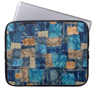 Capa Para Notebook Padrão digital de abstrato de cor d'água sem cos