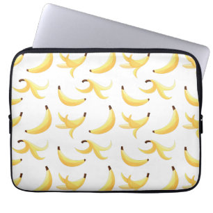 Capa Para Notebook Padrão divertido de festa com piadas de banana col