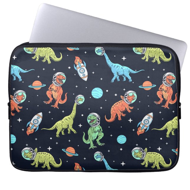 Capa Para Notebook Padrão do Astronauta do Dinossauro para Crianças (Frente)
