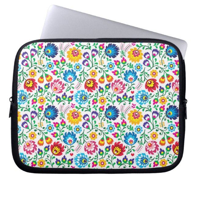 Capa Para Notebook Padrão do Folk Art Flower 2 (Frente)