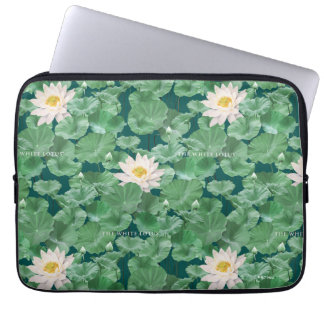 Capa Para Notebook Padrão do Lago Lotus - O Lotus Branco