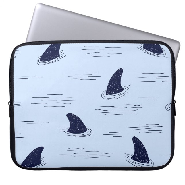 Capa Para Notebook Padrão do Oceano Fin de Tubarão (Frente)