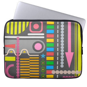 Capa Para Notebook Padrão do painel de controle da tecnologia abstrat