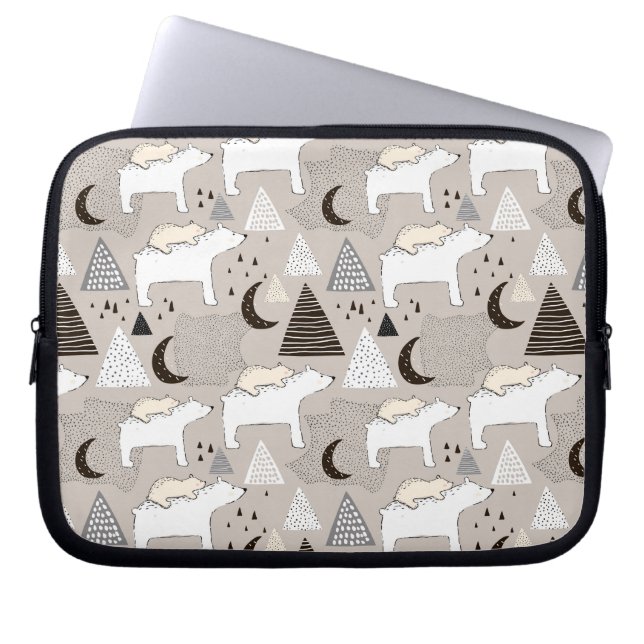 Capa Para Notebook Padrão do Urso do Pavimento da Porta-Gama (Frente)