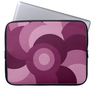 Capa Para Notebook padrão dos círculos de abstrato roxo e rosa