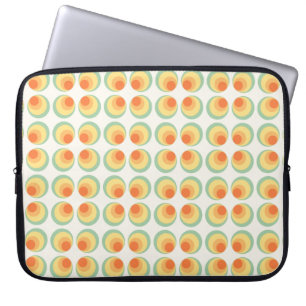 Capa Para Notebook Padrão dos círculos de Vintage