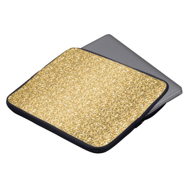 Capa Para Notebook Padrão Dourado de brilho (Frente Topo)