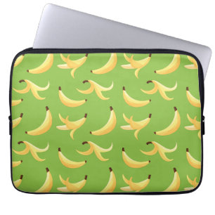 Capa Para Notebook Padrão Engraçado de Banana Amarela Retro Festa Edi