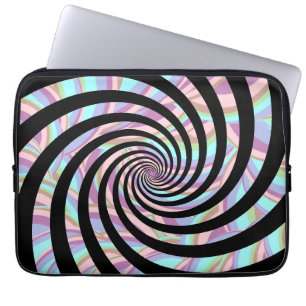 Capa Para Notebook Padrão espiral com cores pastéis