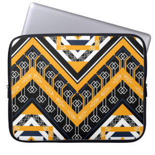 Capa Para Notebook Padrão étnico-oriental geométrico clássico tradici