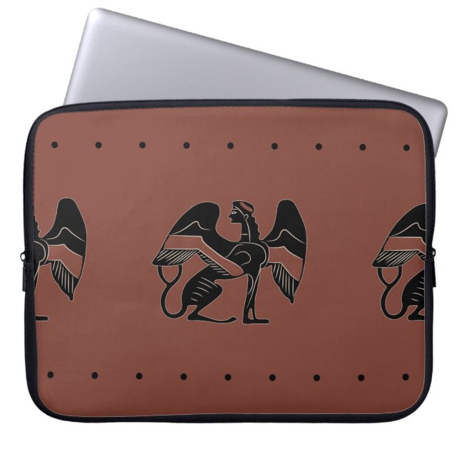 Capa Para Notebook Padrão étnico sem rumo com esféu alado fantástico (Frente)