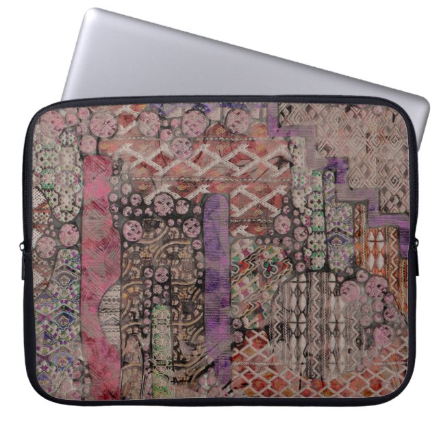 Capa Para Notebook Padrão Etno Abstrato - Arte Folclórica 1 (Frente)