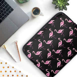 Capa Para Notebook Padrão Fabuloso Flamingo Pink de Watercolor