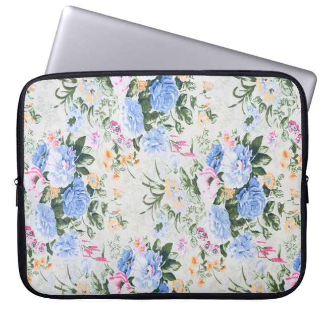 Capa Para Notebook Padrão floral (Frente)