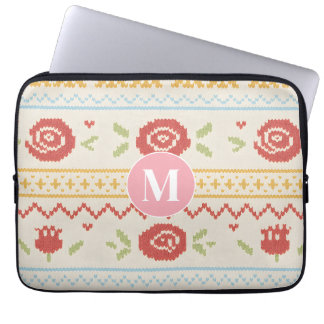 Capa Para Notebook Padrão Floral Boho Nórdico Folclórico Personalizad