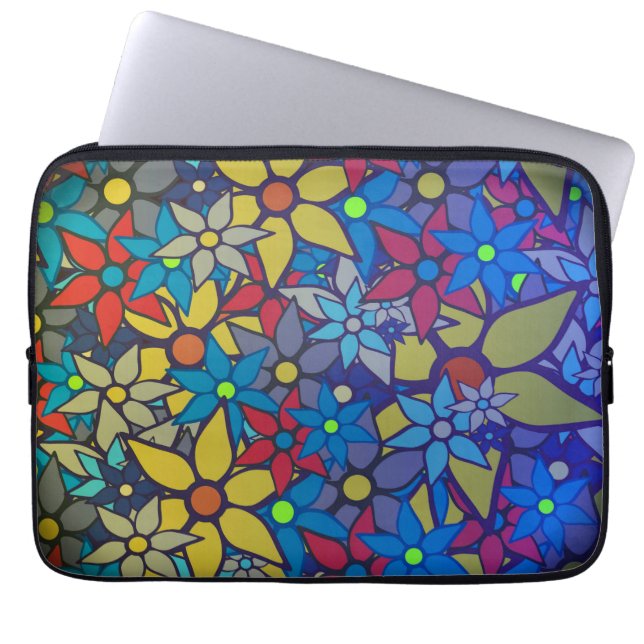 Capa Para Notebook Padrão Floral da Moda #4 (Frente)