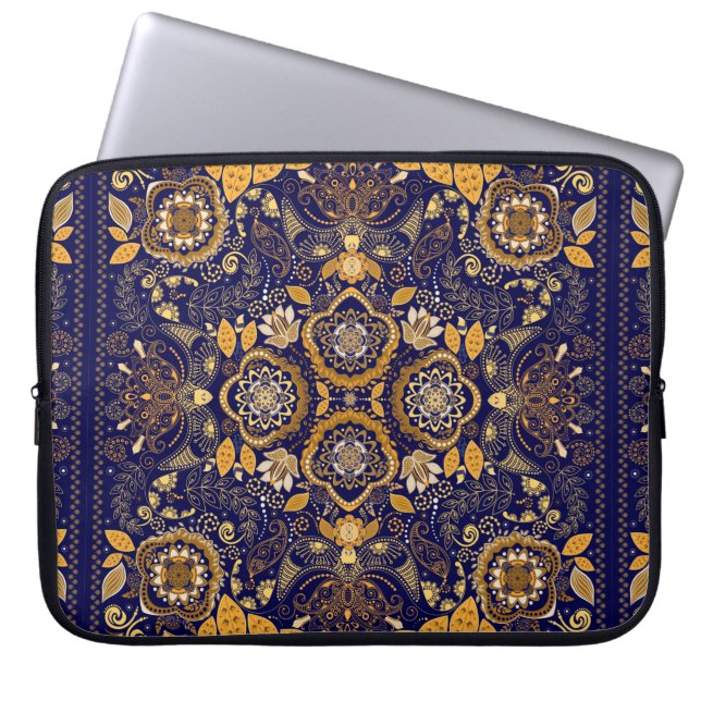 Capa Para Notebook Padrão floral de Paisley (Frente)
