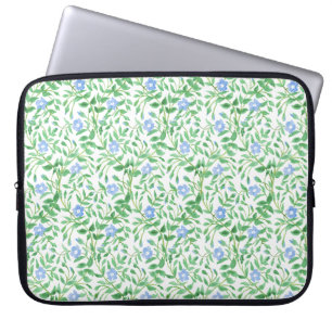 Capa Para Notebook Padrão Floral do tipo Country Blue Periwinkle