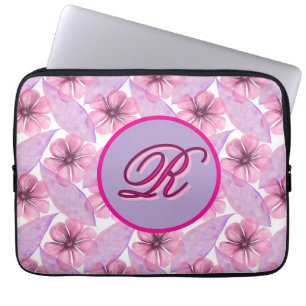 Capa Para Notebook Padrão floral em aquarela personalizado Poster