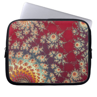 Capa Para Notebook Padrão Floral Espiral