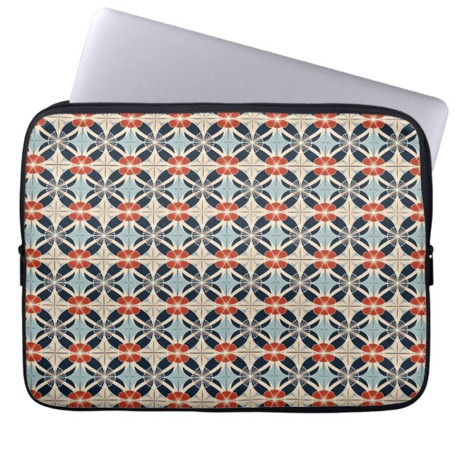 Capa Para Notebook Padrão Floral Japonês (Frente)