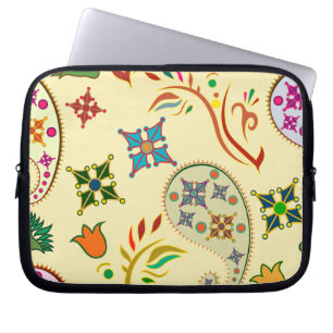 Capa Para Notebook Padrão Floral Moderno Colorido