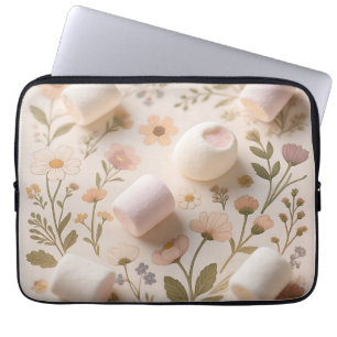 Capa Para Notebook Padrão Floral Pastel Marshmallow