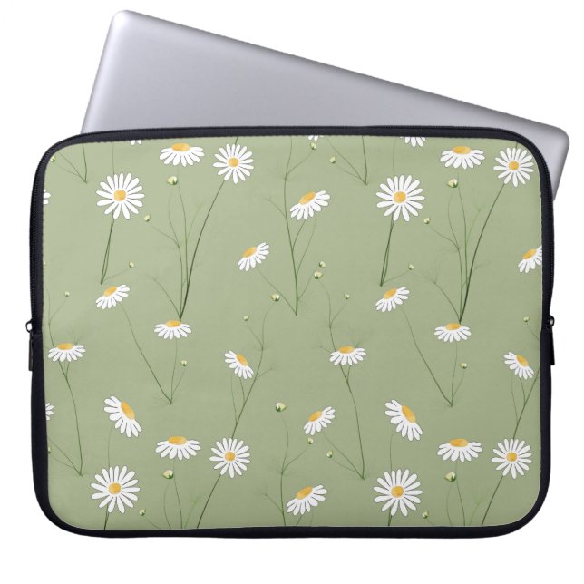 Capa Para Notebook Padrão floral sem costura com cosmos flo (Frente)