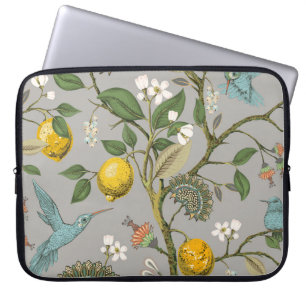 Capa Para Notebook Padrão floral sem soldadura. Papel de parede botân