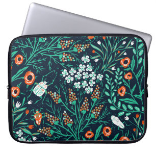 Capa Para Notebook padrão floral uniforme com florais e cola de Verã