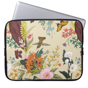 Capa Para Notebook padrão floral vintage sem descontinuidades. Fl ex