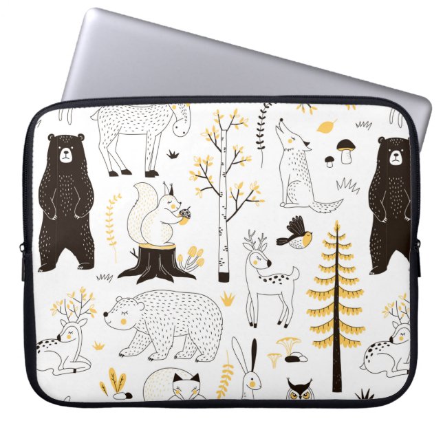 Capa Para Notebook padrão florestal do outono (Frente)