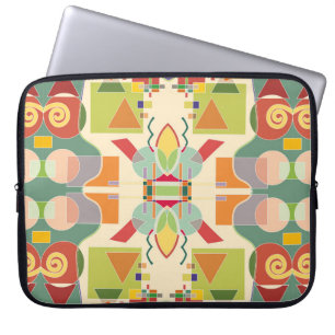 Capa Para Notebook Padrão geométrico abstrato artístico sem costura.