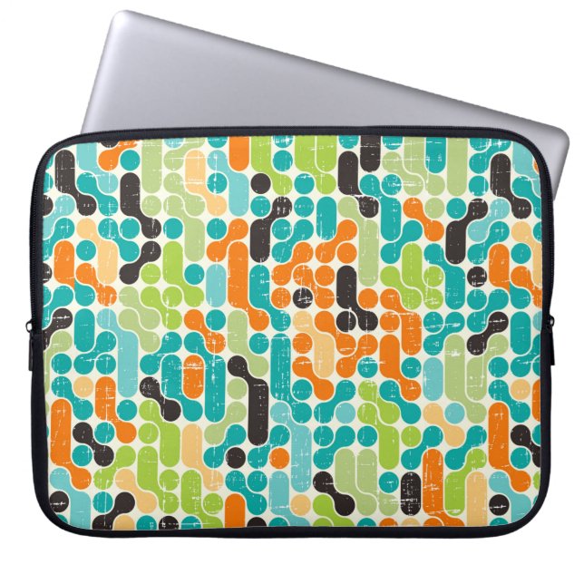 Capa Para Notebook Padrão geométrico abstrato sem costura (Frente)