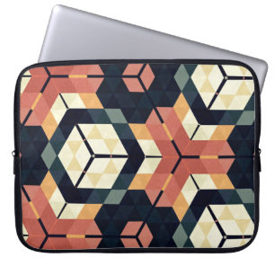 Capa Para Notebook Padrão Geométrico Colorido da Praça Hexagágona