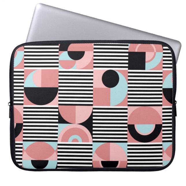 Capa Para Notebook padrão geométrico de abstrato. Impressão sem costu (Frente)