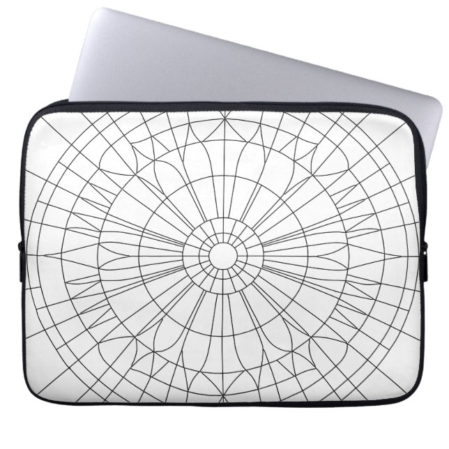 Capa Para Notebook Padrão Geométrico de Mandala (Frente)