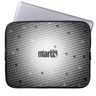 Capa Para Notebook Padrão Geométrico de Trendy Abstrato com Monograma