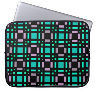 Capa Para Notebook Padrão geométrico em cores verdes e geométricas pl