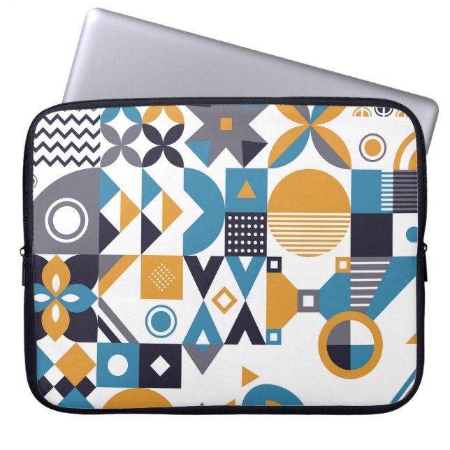 Capa Para Notebook Padrão geométrico mínimo. Abstrato designpat (Frente)