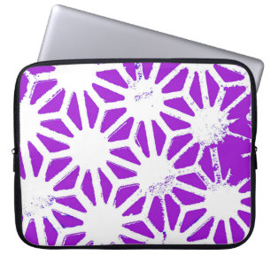 Capa Para Notebook Padrão geométrico roxo real