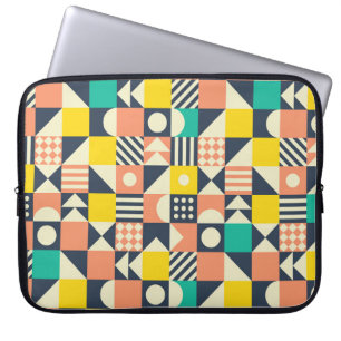 Capa Para Notebook Padrão geométrico sem costura colorido